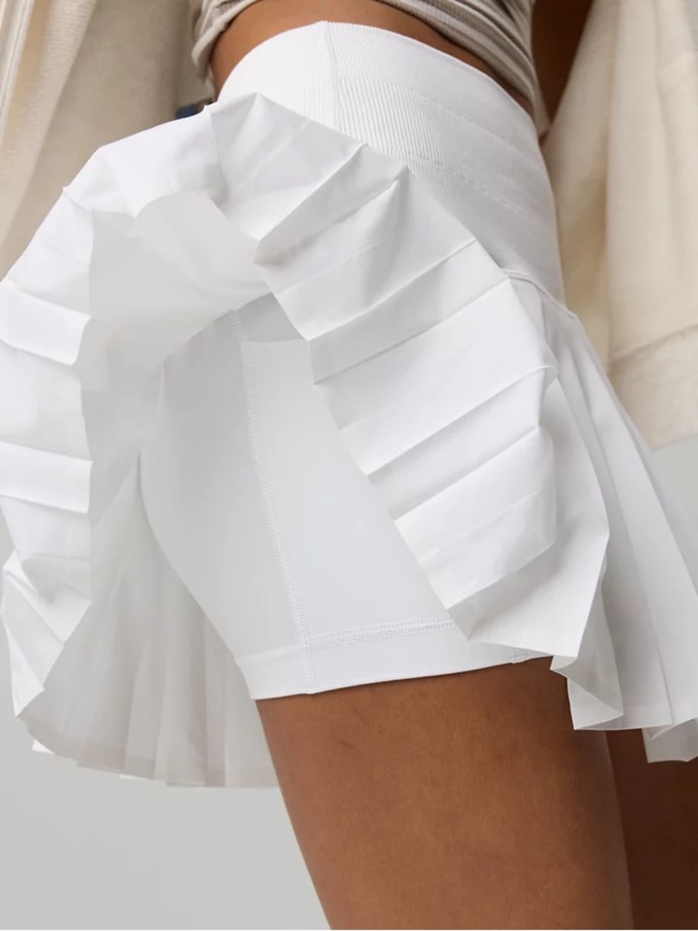 OFFLINE By Aerie Seamless Pleated Mini Skort - White